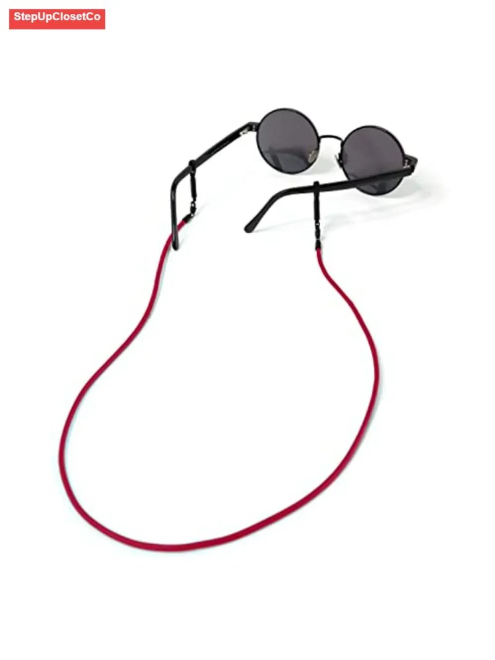 Leather Eyeglasses Strap & Eyewear Chain with Dual Connectors, Adjustable